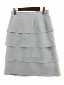 SunaUna SunaUna tia-do skirt size38/ light blue *# * djc3 lady's 