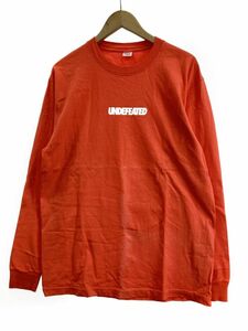 UNDEFEATED アンディフィーテッド カットソー sizeM/オレンジ ◇■ ☆ djc0 メンズ