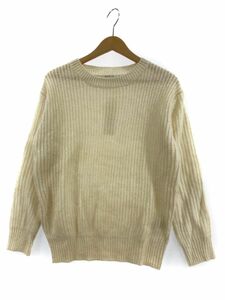 美品 mikoa LOWRYS FARM ミコアローリーズファーム ウール混 タグ付き ニット セーター sizeM/アイボリー ◇■ ☆ djd0 レディース