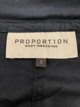 PROPORTION プロポーション ボディドレッシング ノーカラー ジャケット size3/黒 ■◇ ☆ cja4 レディース_画像3