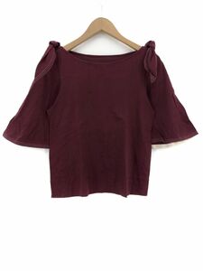 ANAYI アナイ Tシャツ size38/ボルドー ■◆ ☆ ckb4 レディース