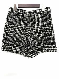 INDIVI Indivi wool . shorts size40/ white x black *# * ckb4 lady's 