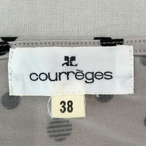 Courreges クレージュ ドット ワンピース size38/グレー ■◆ ☆ cka7 レディースの画像3