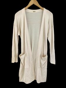 ROPE Rope long cardigan size36/ beige ## * clb3 lady's 