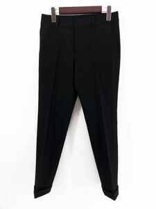 UNTITLED Untitled wool slacks pants size1/ black *# * dac6 lady's 