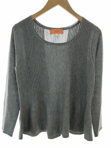 SunaUna SunaUna knitted sweater size40/ gray #* * dab0 lady's 