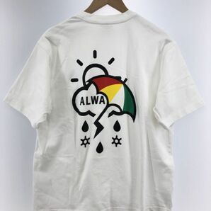 ALWA 綿100％ プリント Tシャツ sizeM/白 ■◆ ☆ ddb7 メンズの画像2