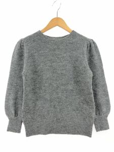 NATURAL BEAUTY BASIC Natural Beauty Basic mo hair . knitted sweater sizeM/ gray *# * ddb7 lady's 