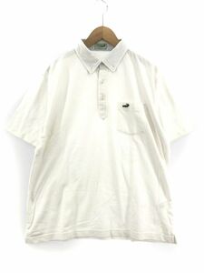 CROCODILE クロコダイル ポロシャツ sizeL/白 ■◆ ☆ ddb0 メンズ