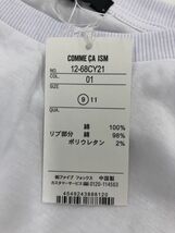 コムサイズム 綿 リブ ワイド幅 カットソー size9/白 ■◆ ☆ ddb0 レディース_画像4