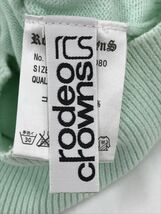 RODEO CROWNS ロデオクラウンズ コットン100％ カーディガン sizeS/薄緑 ■◆ ☆ dda3 レディース_画像5