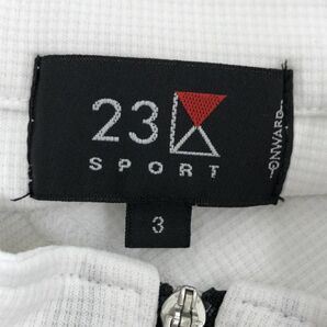 23区 トレーニングウェア Tシャツ size3/白 ■◆ ☆ dcc3 メンズの画像3