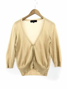 Yu -Packet Ozoc Ozoc Cotton Cardigan Size38/BEIGE ■ ◇ ☆ DCC0.