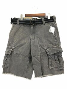 ■AEROPOSTALE ダメージ加工 ハーフ デニムパンツ size30/グレー ■◆ ☆ dgb8 メンズ