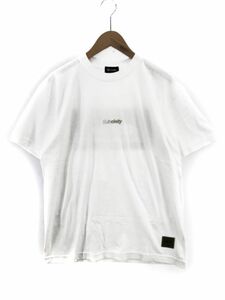 Subciety 綿100% プリント Tシャツ sizeL/白 ■◆ ☆ dgb0 レディース