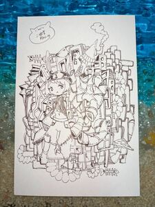 Art hand Auction オリジナル手描きイラスト むむっ, コミック, アニメグッズ, 手描きイラスト