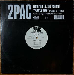 US盤12"EP★2Pac★Pac's Life feat. T.I. & Ashanti★2006年★超音波洗浄済★試聴可能