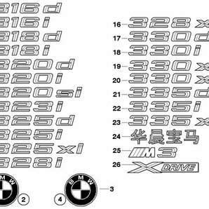 5シリーズ E12 E28 E34 E39 E60 E61 F07 F11 F18 BMW 純正 ボンネット エンブレム オーナメント ボンネットバッチ 純正部品 適合確認必須の画像2