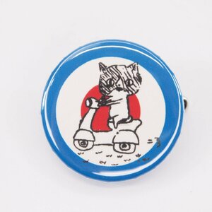 Button badge 25mm scooter cat 缶バッジ スクーターキャット Vespa Lambretta ベスパ ランブレッタ 50S 100 ET3 GTR RALLY PX200E GTS