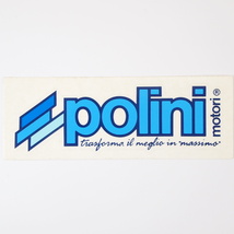 Sticker POLINI logo l=120mm w=40mm ポリーニ ロゴ ステッカー デカール シール VESPA ベスパ Lambretta ランブレッタ ピアジオ_画像1