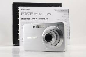 動作品 富士フィルム FUJIFILM FinePix J10 ファインピックス シルバー コンパクトデジタルカメラ 箱 取説付 管K6460