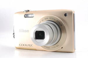 動作品 ニコン Nikon COOLPIX S3300 クールピクス ゴールド コンパクトデジタルカメラ 管N8105