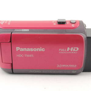 動作品 パナソニック Panasonic HDC-TM45 FULL HD ピンク デジタルビデオカメラ 管K6654の画像3