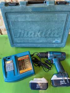 ★マキタ makita 充電式インパクトドライバ 充電器 DC14RA 7.2-14.4v用 DF430D 充電式ドライバードリル バッテリーBH1233B×2 ジャンク