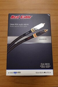 【新品・未使用】Real Cable リアルケーブル RCA 1.0m CA1801 オーディオケーブル