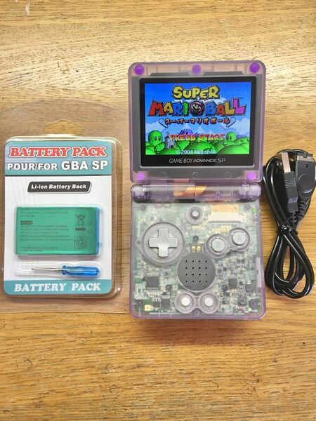 GBA SP ゲームボーイアドバンスSP 最新IPS液晶V5 外装交換品