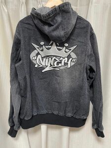 新品 9090 King Logo Vintage Denim Hoodie Mサイズ