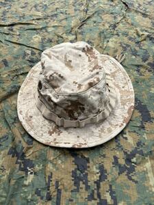 米軍放出品　米軍　実物 デザートマーパットブーニーハット LARGE カモフラ ピクセル デジタル迷彩 帽子