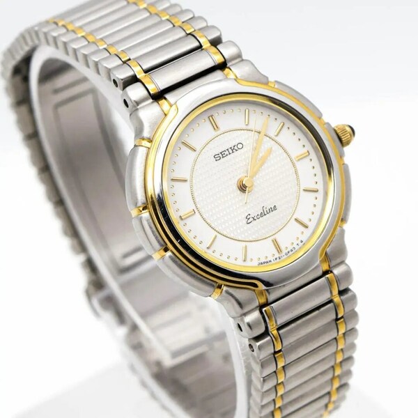 《美品》SEIKO Exceline 腕時計 ゴールド レディース ドレス s 