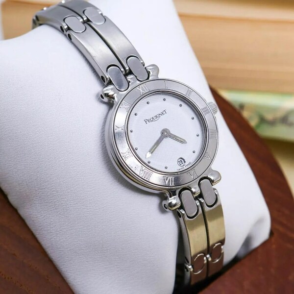 ◆美品 稼働 PEQUIGNET 腕時計 モーリア レディース 新品電池 w