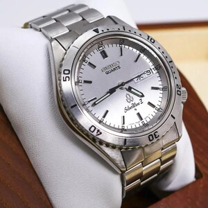 ◆希少 稼働 SEIKO SilverWave Z 腕時計 レア 回転ベゼル t