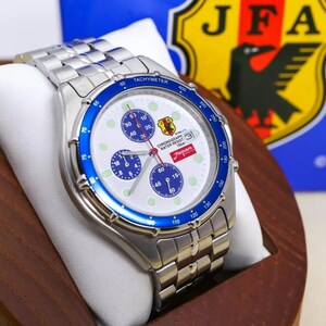 ◆美品 稼働 CITIZEN 腕時計 クロノグラフ JFA サッカー日本代表 r