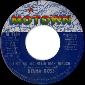 ♪試聴 7'♪Diana Ross / Ain't No Mountain High Enough / Can't It Wait Until Tomorrow