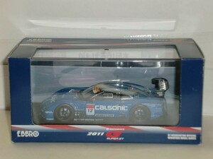 ☆1/43 EBBRO SUPER GT500 CALSONIC IMPUL GT-R Rd.2 Fuji No.12 青