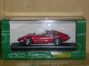 1/43 EBBRO TOYOTA 2000GT 赤