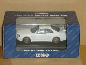 ●EBBRO NISSAN SKYLINE GT-R (R34) V-SPEC 白