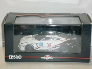 ☆1/43 EBBRO NISSAN GT-R GT1 2009 Silverstone 白