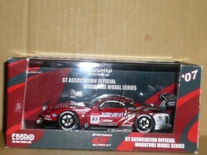 EBBRO 1/43 SUPER GT 500 XANAVI NISMO Z 銀/赤