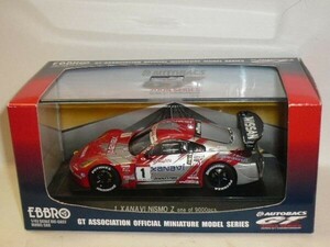 ☆1/43 EBBRO JGTC2004 Xanavi Nismo Z Mo.1 銀/赤