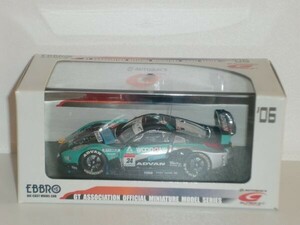 ○1/43 EBBRO SUPER GT 500 WOODONE ADVAN KONDO Z No.24 緑/黒