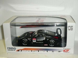 ☆1/43 EBBRO SUPER GT500 XANAVI NISMO Z TEST CAR No.23 黒