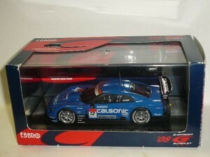 ☆1/43 EBBRO SUPER GT500 CALSONIC IMPUL GT-R No.12 青