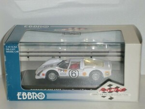 〇1/43 EBBRO 1967 JAPAN Grand Prix Porsche 906 Carrera6 No.6 白