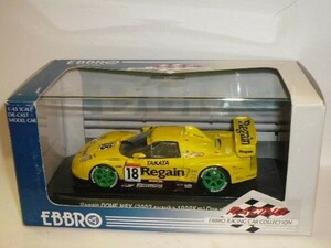 ☆1/43 EBBRO 2002 SUZUKA 1000km Regain Dome NSX 黄