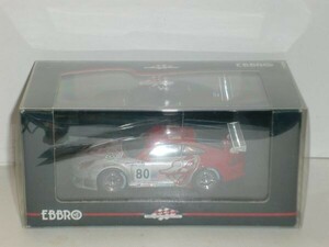 *1/43 EBBRO FLYING LIZARD MOTOR SPORT PORSCHE 911 GT3 RSR 2995 Le Mans No.80 silver 