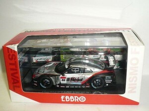 *1/43 EBBRO NISMO FESTIVAL 2011 SUPER GT500 S ROAD MOLA GT-R Rd.4 Sugo Winner No.46 silver / black 